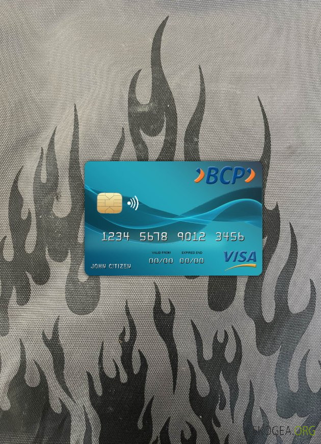 Photolook de la carte visa bancaire Bolivie Credito , avant